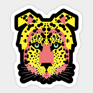 Cheetah Face, Original Sticker